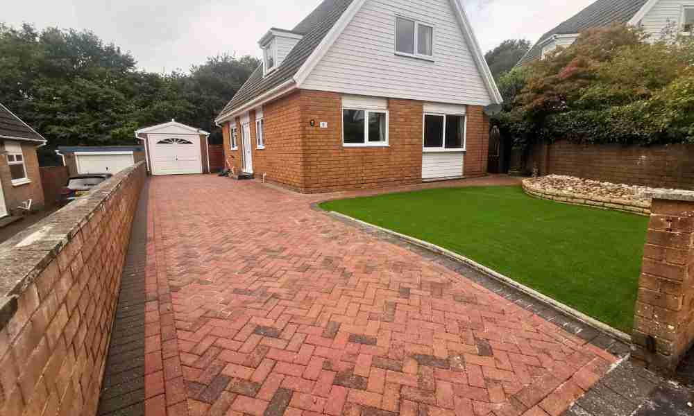 Artificial Grass Installation Plymouth - Front Garden - Jackson Landscaping Ltd
