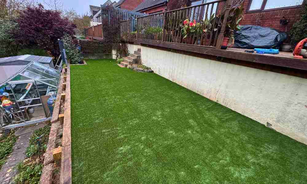 Artificial Grass Installation Plymouth - New Garden Install - Jackson Landscaping Ltd