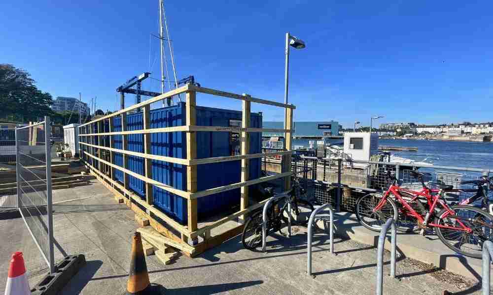 Commercial Fencing Plymouth - The Install - Jackson Landscaping Ltd