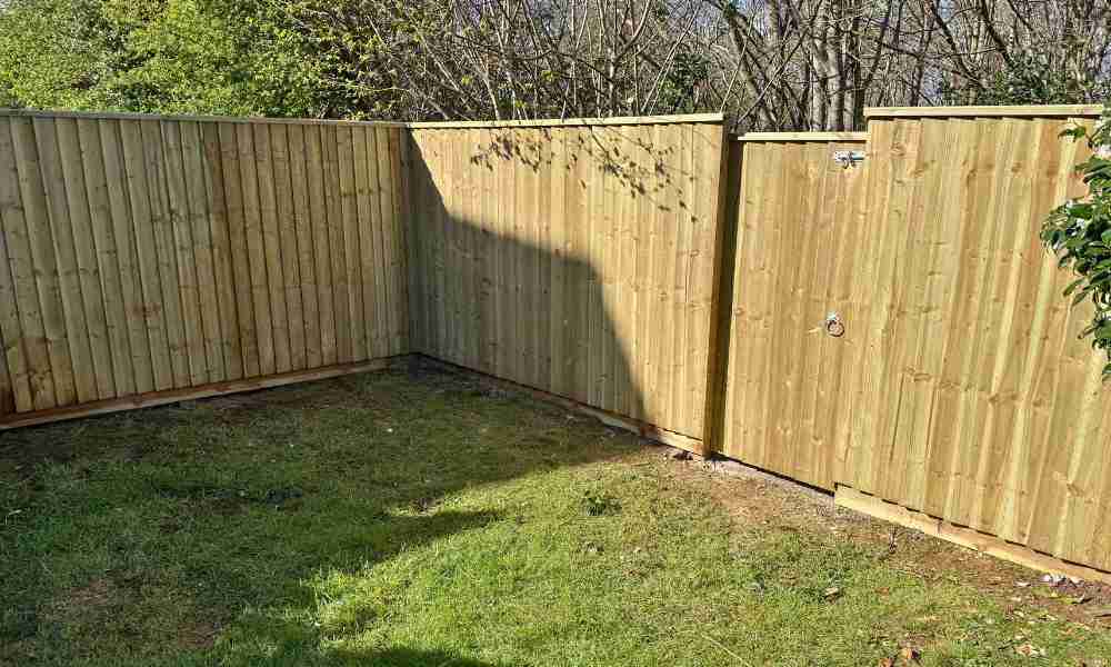 Fencing Repairs Plymouth - Fence in Garden - Jackson Landscaping Ltd