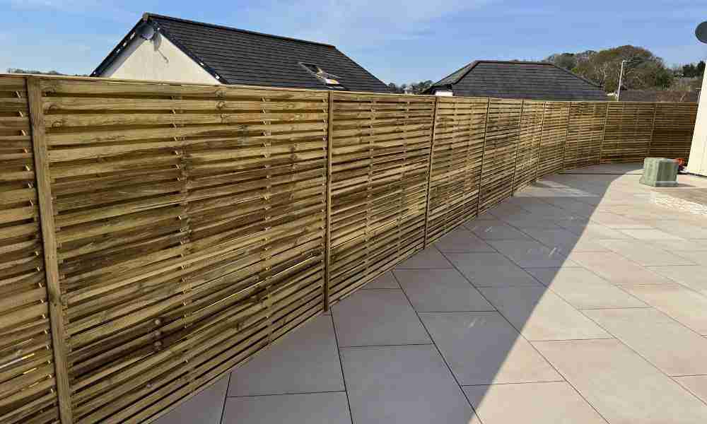 Fencing Repairs Plymouth - Landscaped Garden with Fence - Jackson Landscaping Ltd