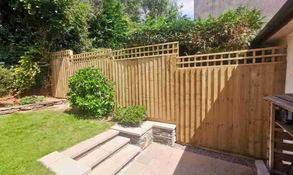 Fencing Repairs Plymouth - New Fence in Garden - Jackson Landscaping Ltd