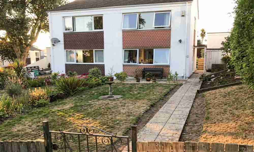 Garden Services Plymouth - Finished Front Garden - Jackson Landscaping Ltd