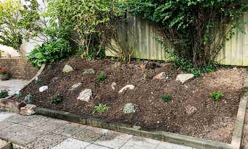Garden Services Plymouth - Finished Rock Wall - Jackson Landscaping Ltd