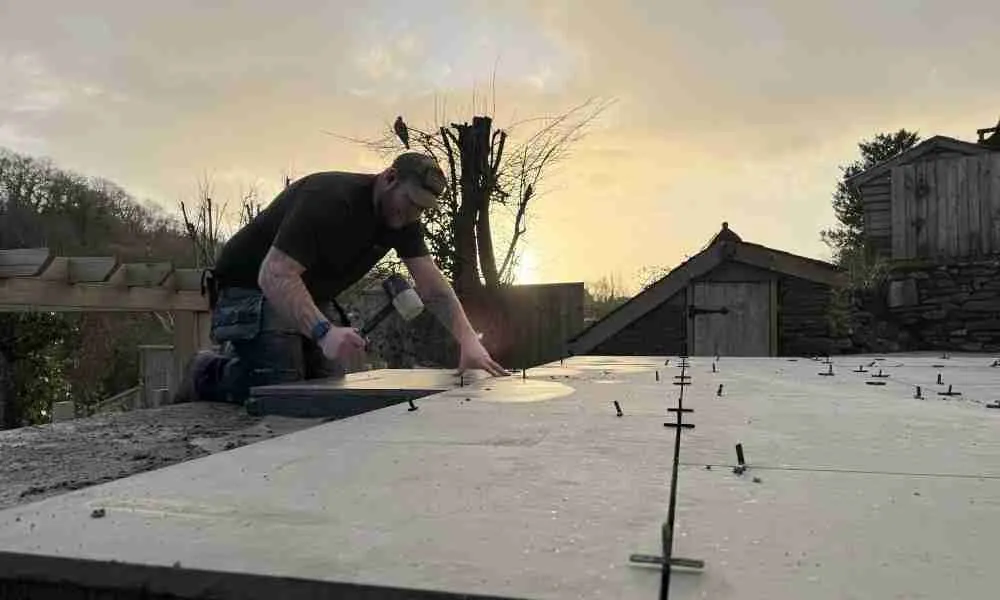 Landscapers Plymouth - Shane with Hammer - Jackson Landscaping Ltd
