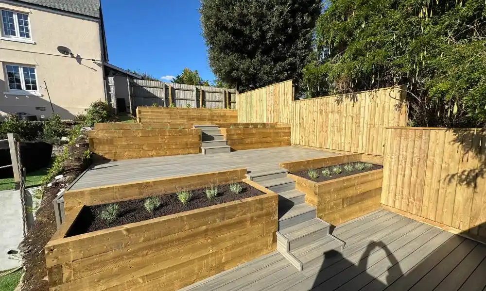 Landscaping Pricing - Multi Tiered Decking Installation - Jackson Landscaping Ltd