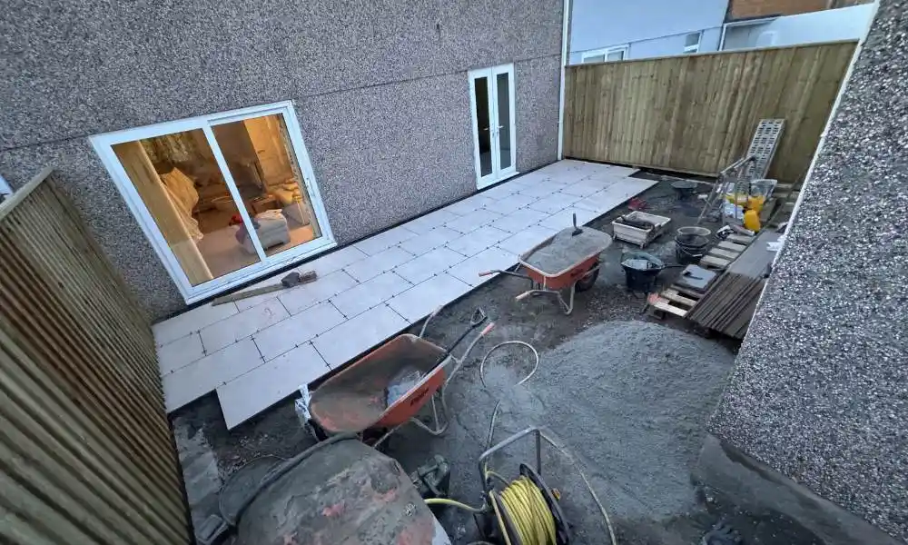 Landscaping Pricing - Start of a Patio Installation - Jackson Landscaping Ltd