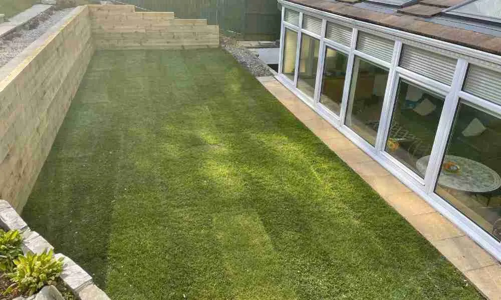 Turf Laying Plymouth - The Finished Garden - Jackson Landscaping Ltd